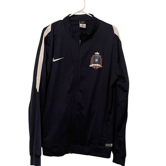 Nike Mens Blue Dri-Fit Madison United Full Zip Soccer  Jacket Size XL - Picture 1 of 13